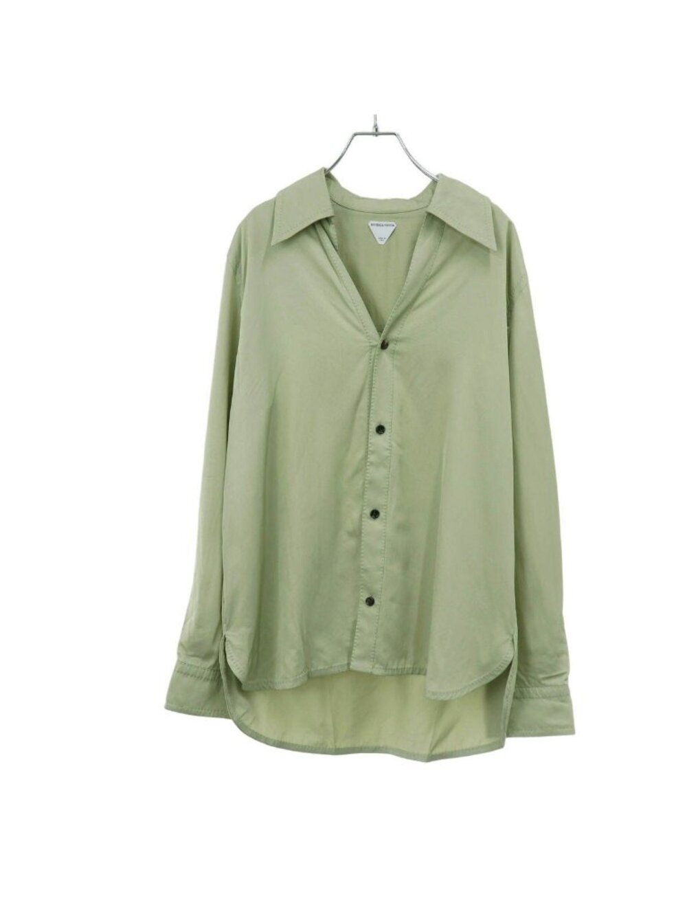 Bottega Veneta Open Neck Shirt Green 38